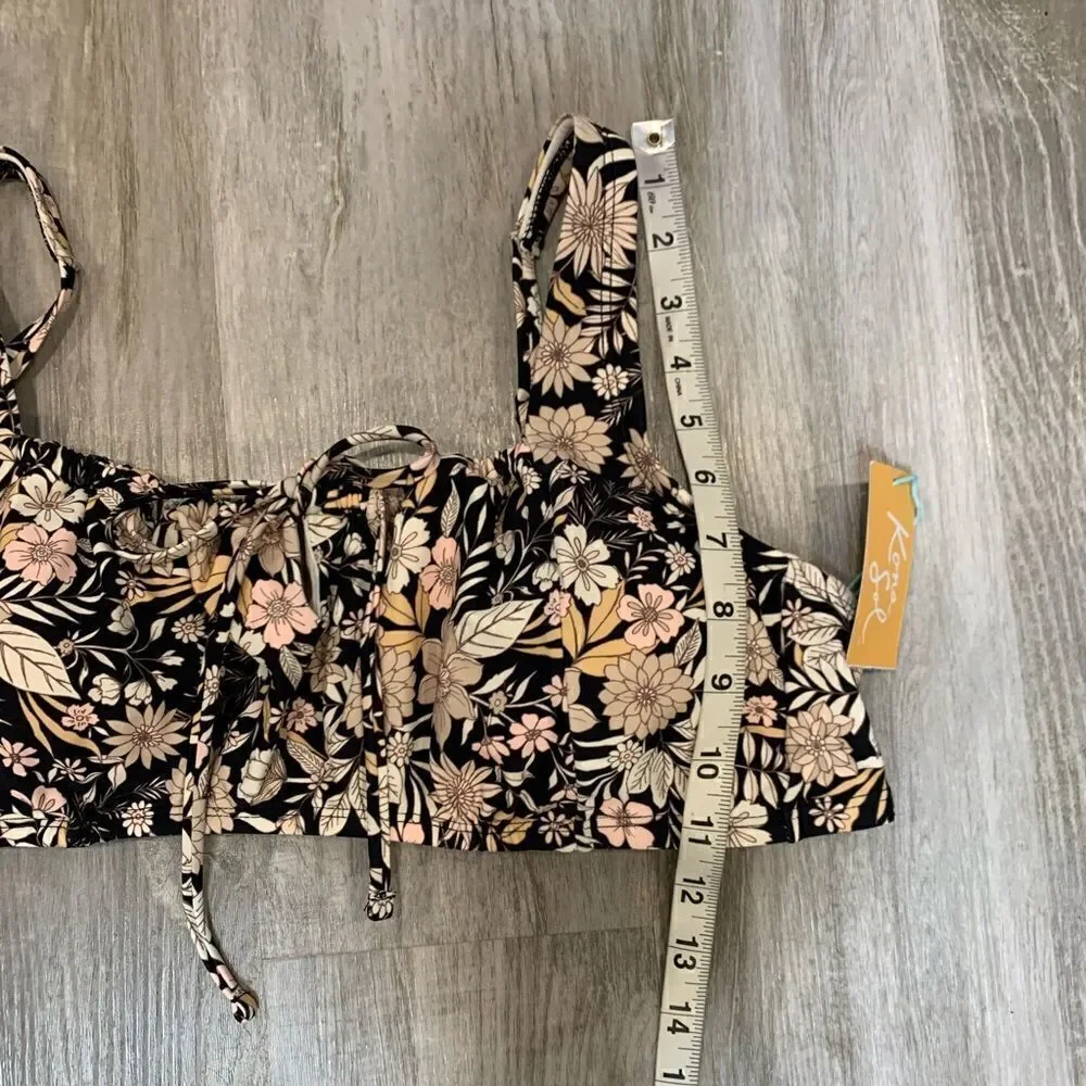 Kona sol floral Swim bikini top